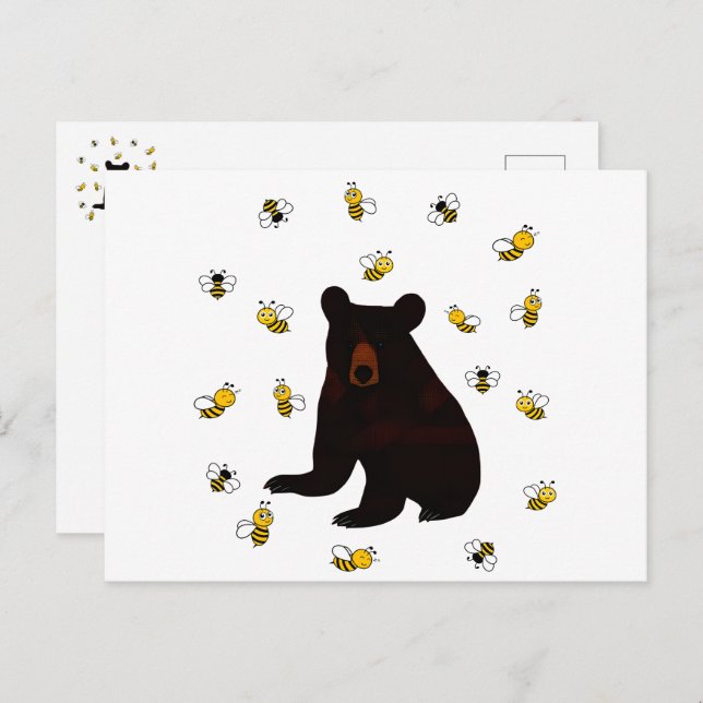Little Honey Bear Postkarte (Vorne/Hinten)
