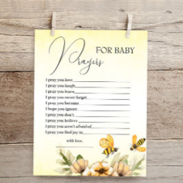 Little Honey Bee Gebete für Baby Shower Card