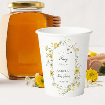 Little Honey Bee Yellow Wildblumen Babydusche