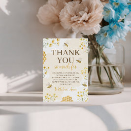 Little Honey Birthday Thank You Card Einladung