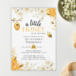 Little Honey Floral Watercolor Elegant Baby Shower Einladung