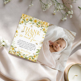 Little Honey Photo Birthday Thank You Einladung