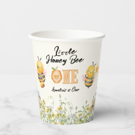 Little Honey To Bee One Wildflower 1st Birthday Pappbecher