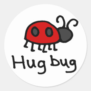 Little Hug Bug Runder Aufkleber