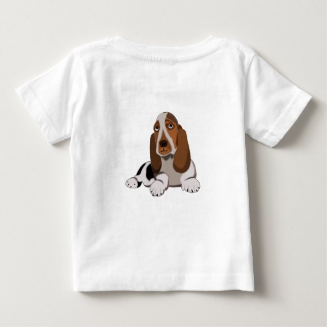 Little Hunde Baby T - Shirt I Liebe Haustiere (Rückseite)