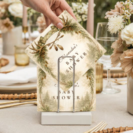 Little Hunter Antler Woodland Baby Shower Serviette