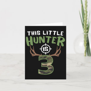 Little Hunter ist 3 Geburtstagskinder 3. Geburtsta Karte
