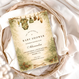 Little Hunter Woodland Baby Shower Einladung