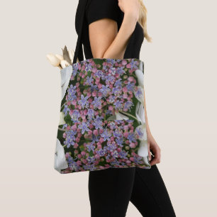 Little Hydrangea Flowers Muster Tote Bag