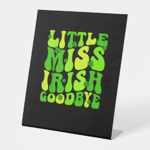 Little Irish Goodbye Irish Groovy St Patrick' Sockelschild