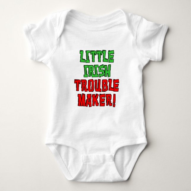 Little Irish Trouble Maker Baby Strampler (Vorderseite)