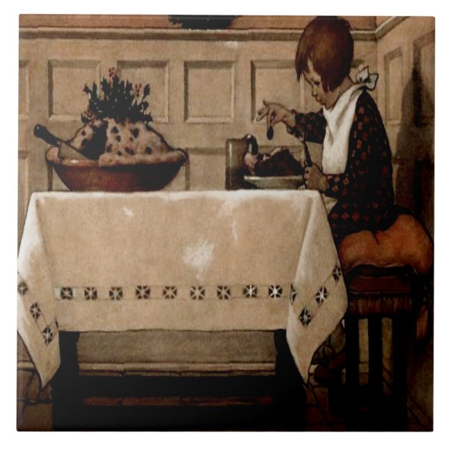 Little Jack Horner Jessie Willcox Smith Fliese (Vorderseite)