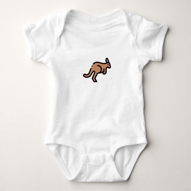 Little Kangaroo Baby Strampler (Vorderseite)