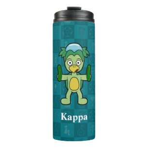 Little Kappa Checkerboard Yokai Thermosbecher