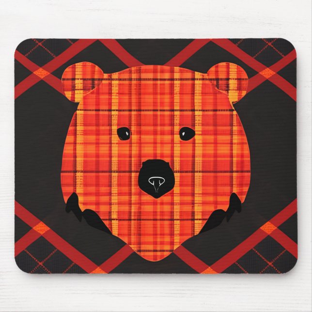 Little Kariert Story Book Bär Mousepad (Vorne)