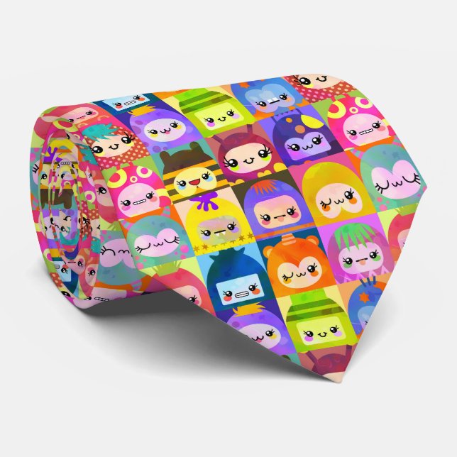Little Kawaii Monster Community Krawatte (Gerollt)