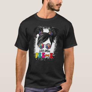 Little Kids Pre K Miss Girls Tochter Messy Bun Ha T-Shirt