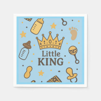 Little King Baby Shower Napkins Serviette