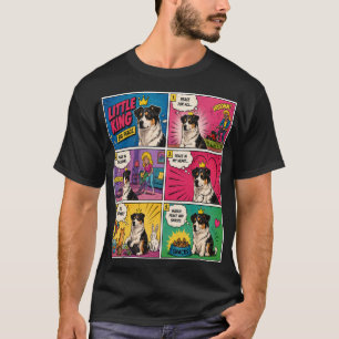 Little King Big Peace Comic Hund T-Shirt