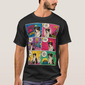Little King Big Peace Comic Hund T-Shirt