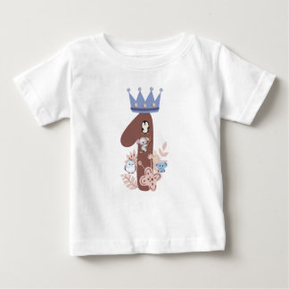 Little King's 1. Geburtstag Shirt" Baby T-shirt