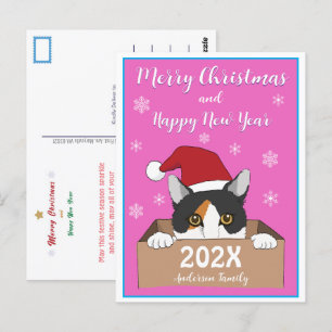 Little Kitty Christmas Postcard Postkarte