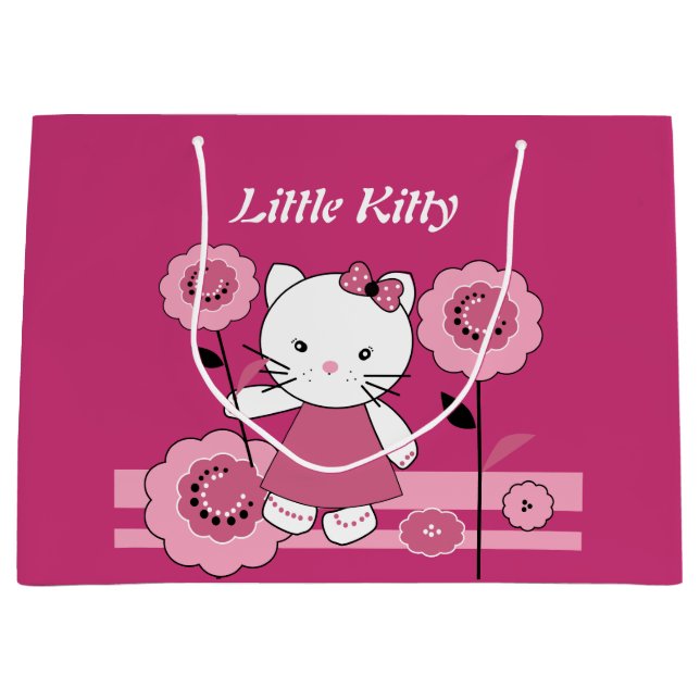 Little Kitty Große Geschenktüte (Vorderseite)