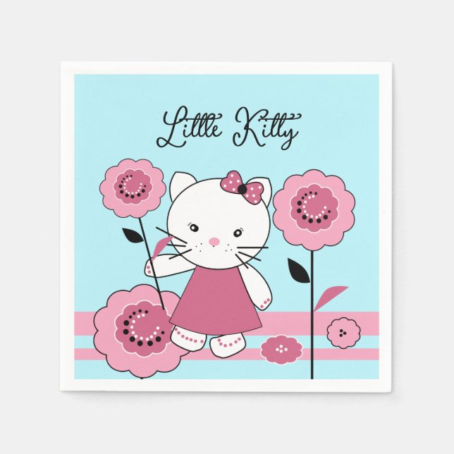 Little Kitty Paper Napkins Serviette (Vorderseite)