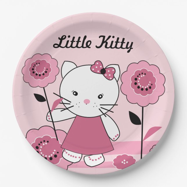Little Kitty Pappteller (Vorderseite)