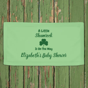 Little Kleeblatt St Patrick's Day Baby Shower Banner