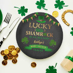 Little Kleeblatt St. Patrick's Day Baby Shower Pappteller<br><div class="desc">Feiern Sie stilvoll mit diesen unterhaltsamen und modernen Baby-Dusche-Papier-Tellern. Das Design ist leicht mit Ihrer eigenen Formulierung zu personalisieren und Ihre Familie und Freunde werden begeistert sein,  wenn sie diese fabelhaften Teller sehen. Entsprechende Party-Elemente finden Sie in der Auflistung.</div>
