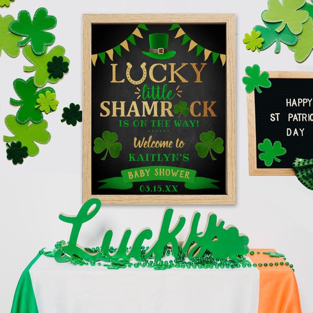 Little Kleeblatt St. Patrick's Day Baby Shower Poster (Von Creator hochgeladen)