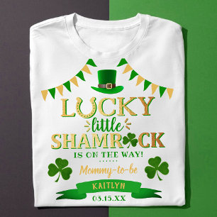 Little Kleeblatt St. Patrick's Day Baby Shower T-Shirt