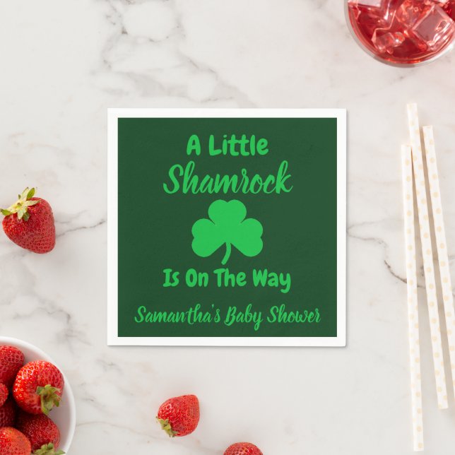 Little Kleeblatt St Patrick's Day Serviette (Beispiel)