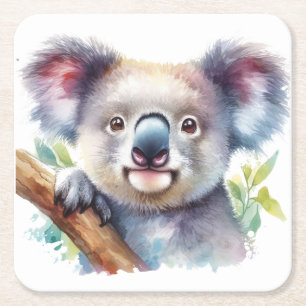 Little Koala Bear Australian Animal Rechteckiger Pappuntersetzer