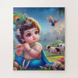 Little Krishna 50-Piece Jigsaw Puzzle" Puzzle