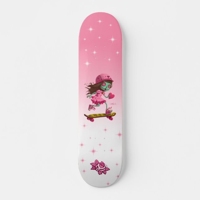 Little L Zombie Girl Skateboard (Vorne)