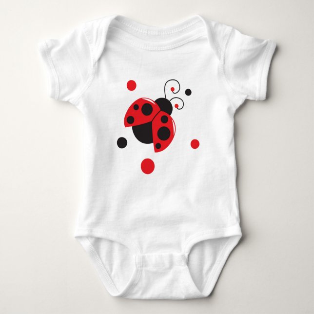 Little Lady Ladybug Baby Baby Strampler (Vorderseite)