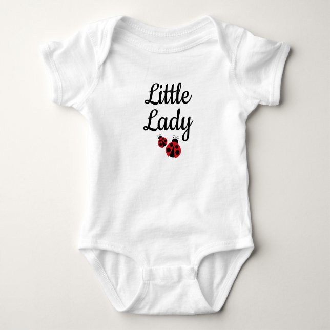 Little Lady Ladybug Baby One Piece Bodysuit Strampler (Vorderseite)