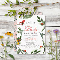Little Lady Ladybug & Blätter Girl Baby Dusche