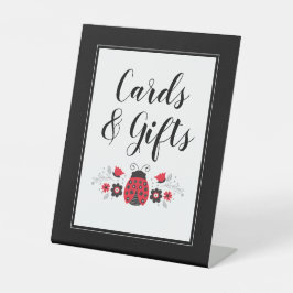 Little Lady Ladybug Girl Babydusche Sockelschild