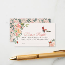 Little Lady Ladybug Rose Windelnklatschein Begleitkarte