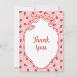 Little Lady on the Way Flat Thank You Card Dankeskarte