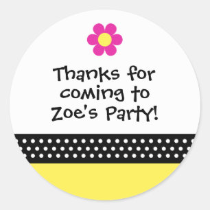 Little Ladybug Birthday Party Fevor Sticker