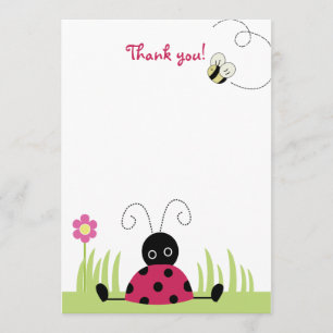 Little Ladybug Flat Danke, dass ihr Karten habt
