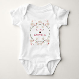 Little Ladybug Floral Baby Strampler