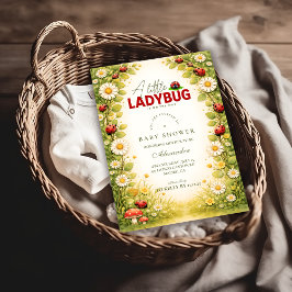 Little Ladybug Garden Baby Shower Einladung