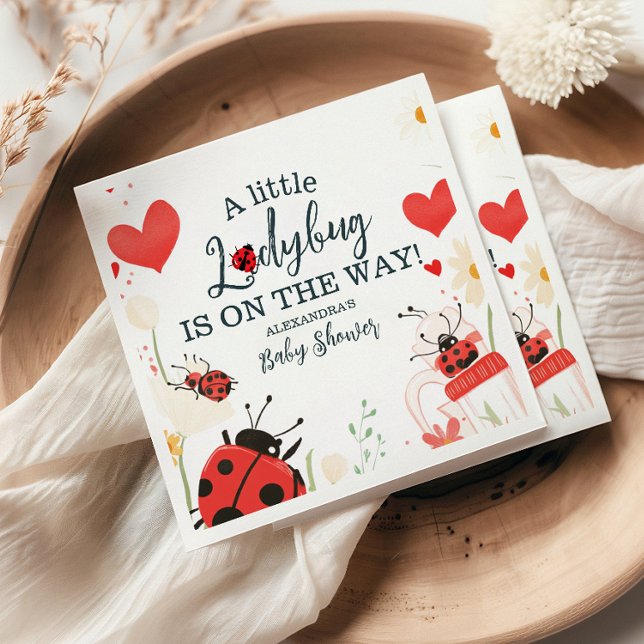 Little Ladybug Girl Babydusche Serviette (Von Creator hochgeladen)