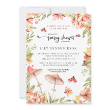 Little Ladybug | Spring Baby Shower Einladung