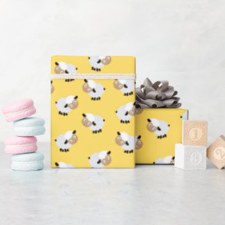 Little Lamb and Senf Wrapping Paper Geschenkpapier